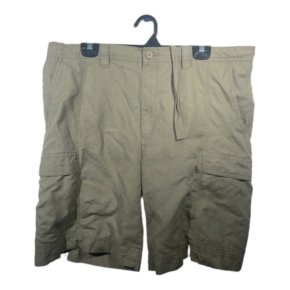 Island Shores Mens Cargo Shorts Linen Cotton Canvas Hiking Golfing Size 40
